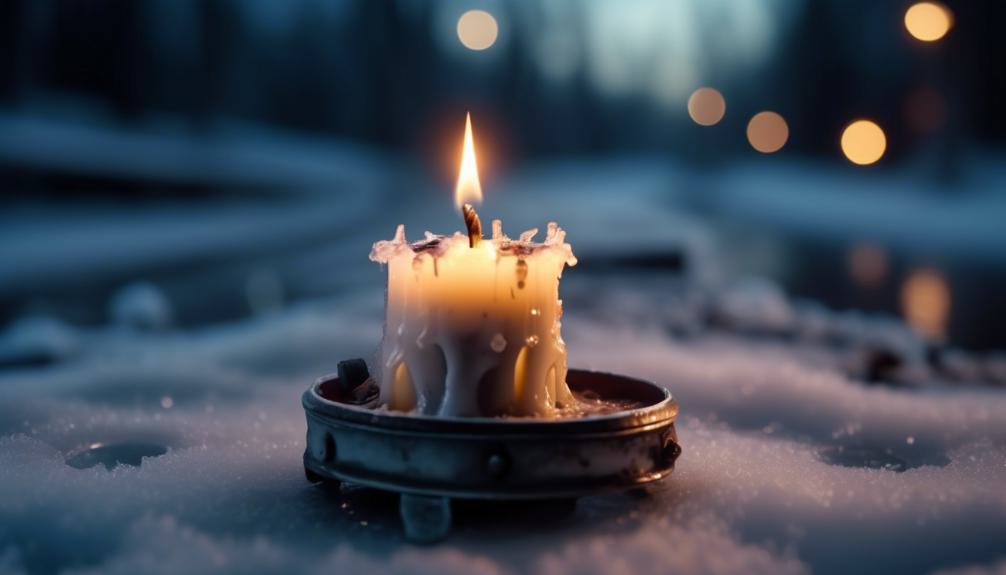 freezing candles does not extend burn time